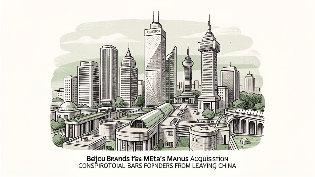 Beijing brands Meta's Manus acquisition as "conspiratorial" and bars founders from leaving China