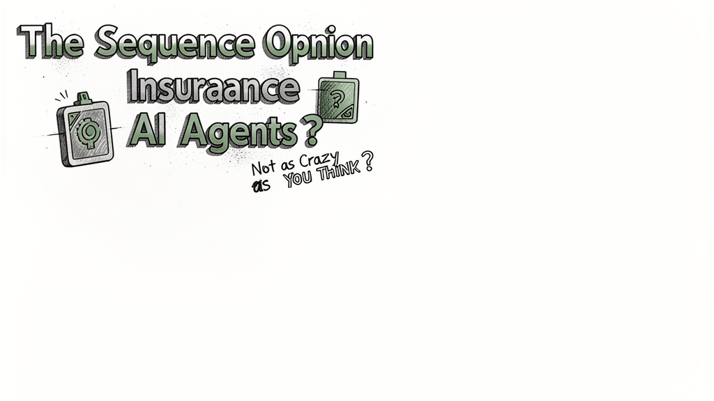 The Sequence Opinion Insurance for AI Agents ? Not as Crazy as You Think